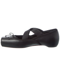 Christian Louboutin Cassiasticina Leather Ballerina Flat