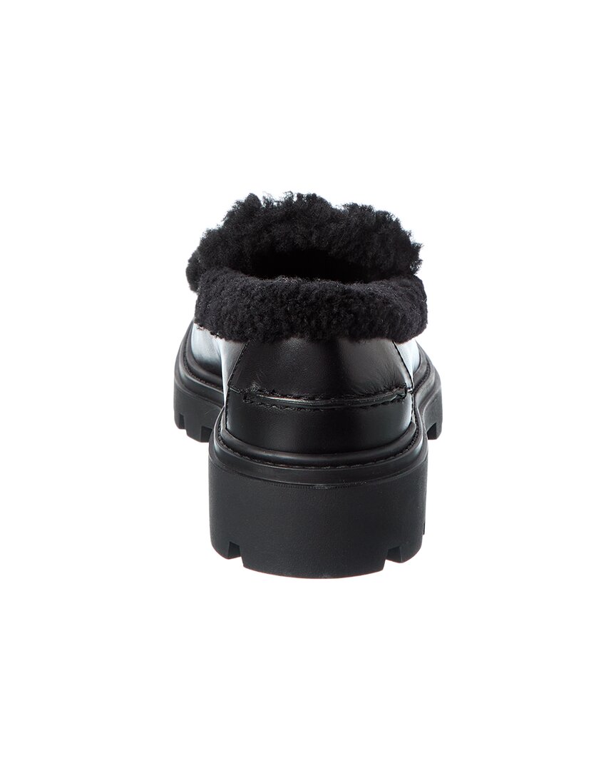 Tod’S Leather & Shearling Loafer