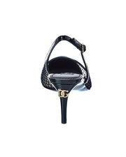 Dolce & Gabbana Mesh & Patent Slingback Pump