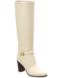 Valentino Pattie 75 Leather Knee-High Boot