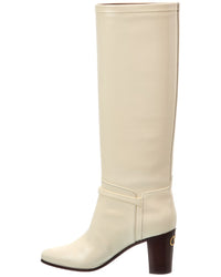 Valentino Pattie 75 Leather Knee-High Boot