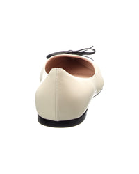 Valentino Vlogo Leather Ballerina Flat