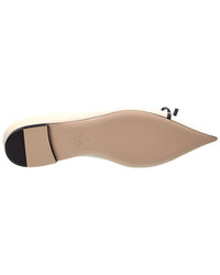 Valentino Vlogo Leather Ballerina Flat
