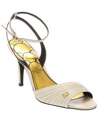 Valentino Valentino Ladycrush 85 Leather Sandal