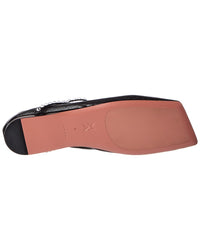 AMINA MUADDI Amina Muaddi Ane Mesh & Leather Flat