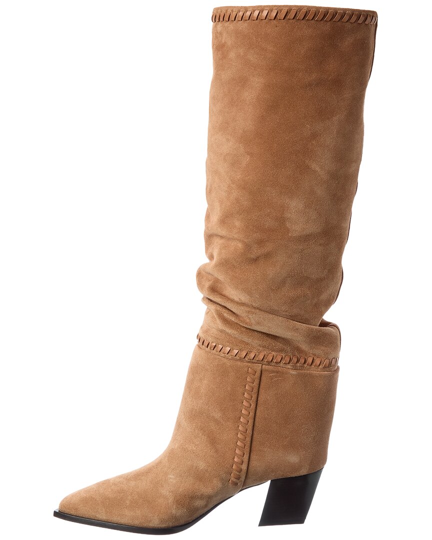 Jimmy Choo Hart Stitch 60 Suede Knee-High Boot