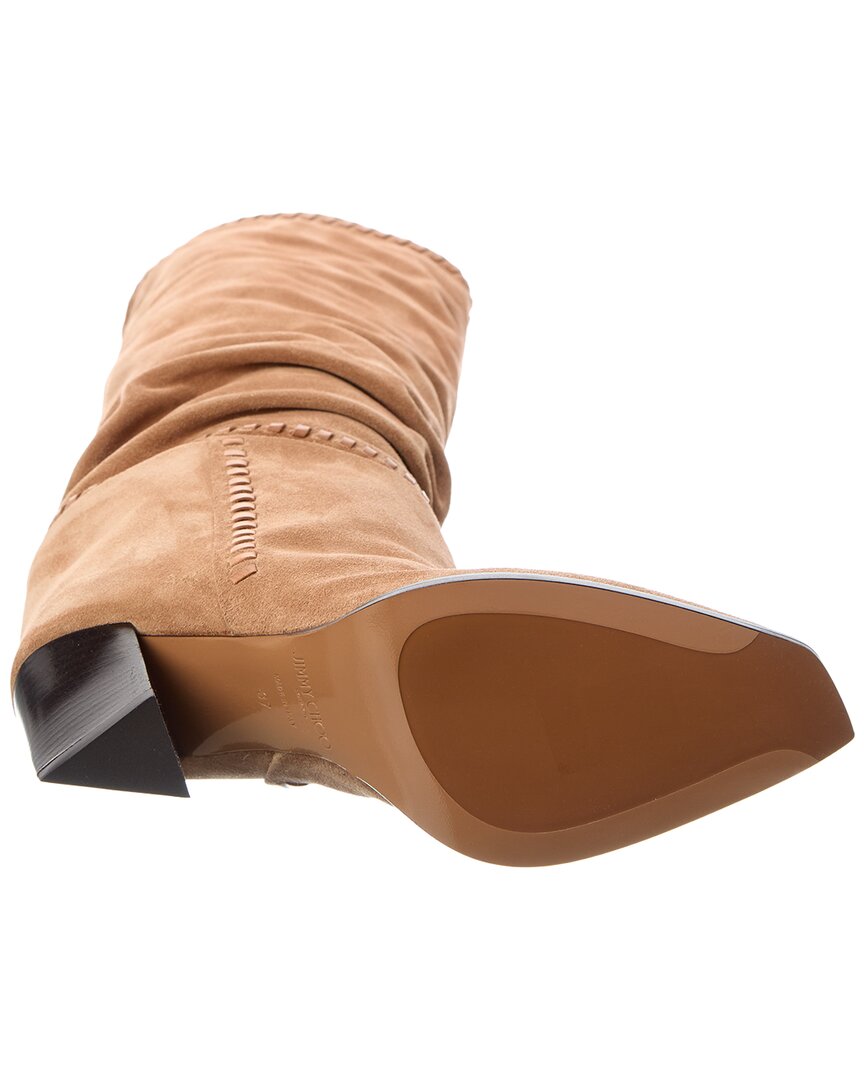 Jimmy Choo Hart Stitch 60 Suede Knee-High Boot
