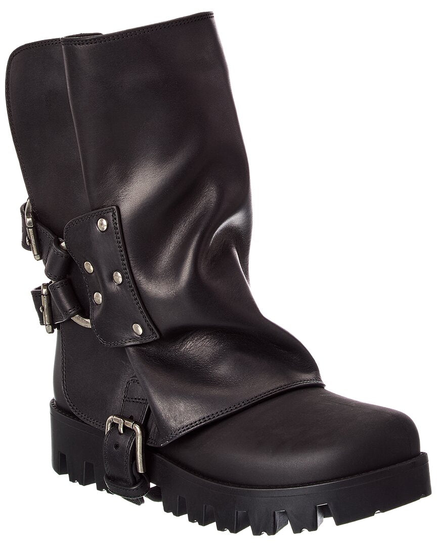 Dolce & Gabbana Dolce & Gabbana Rubber & Leather Bootie