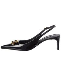 Dolce & Gabbana Dolce & Gabbana Dg Logo Patent Slingback Pump