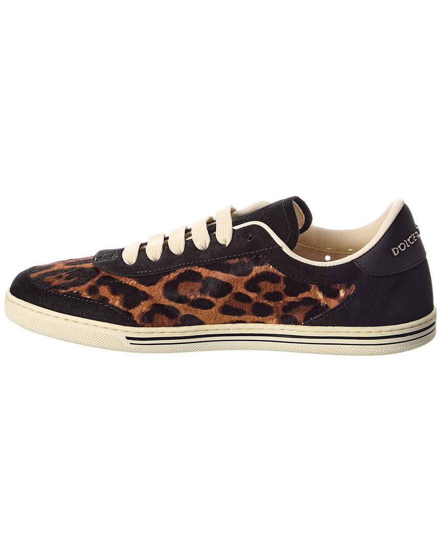 Dolce & Gabbana Tropez Haircalf & Suede Sneaker