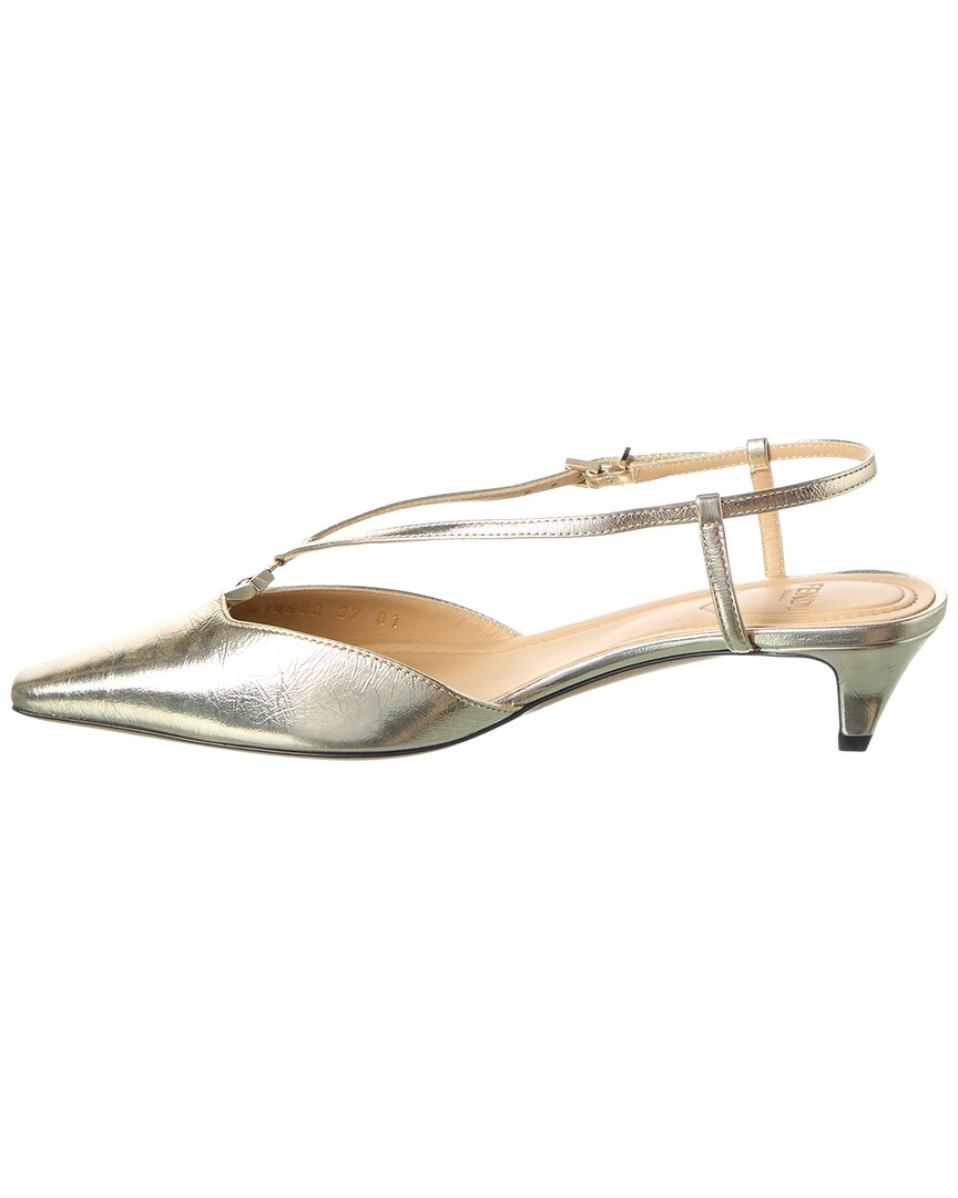 Fendi Ffold Leather Slingback Pump – Bluefly