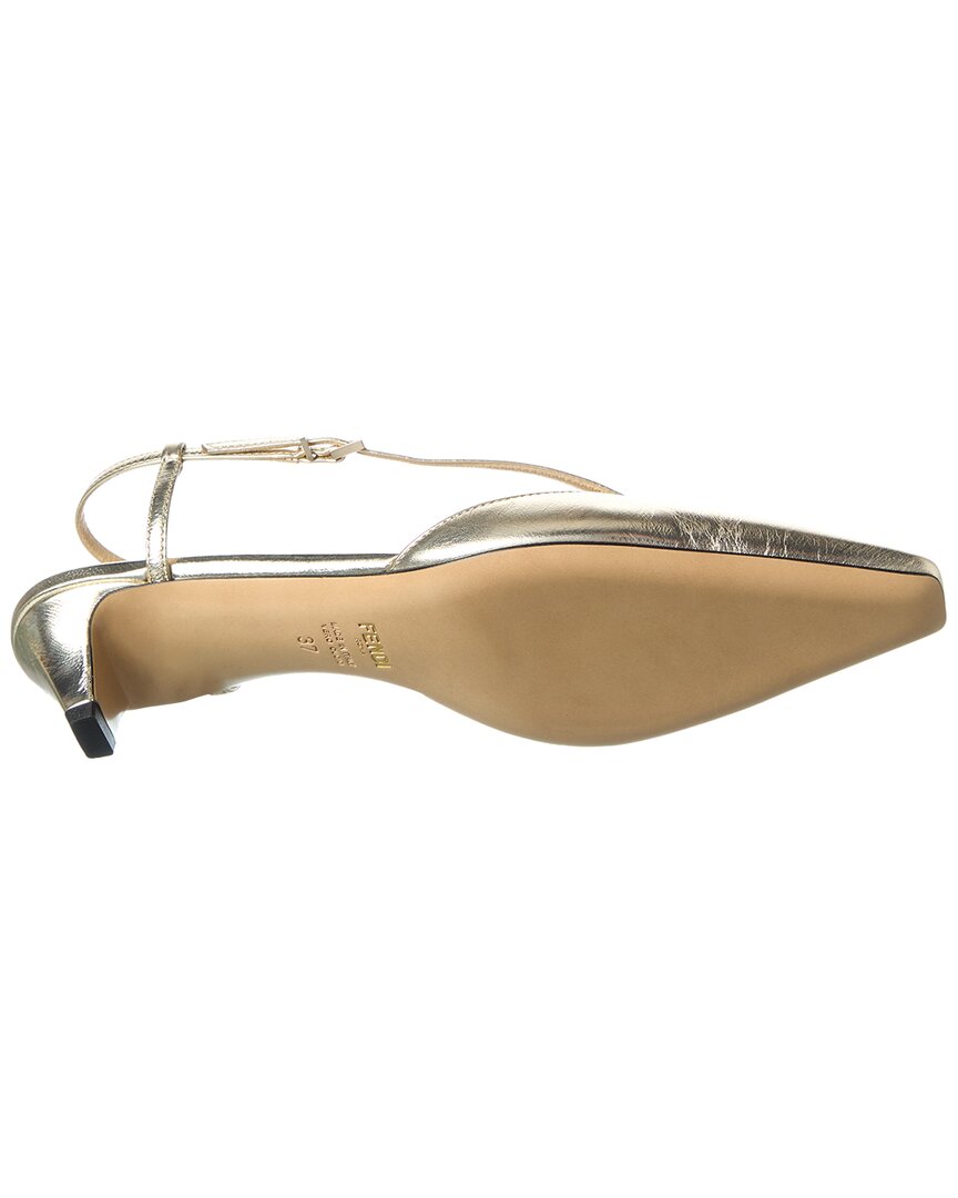 Fendi Ffold Leather Slingback Pump – Bluefly