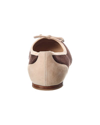 Manolo Blahnik Capbal Suede Flat