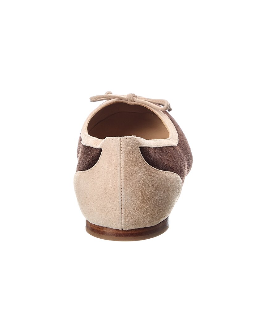 Manolo Blahnik Capbal Suede Flat