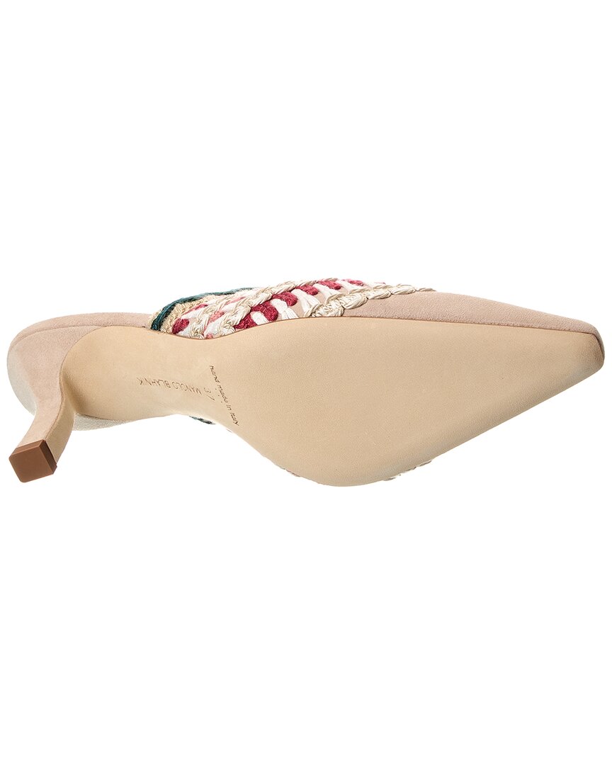 Manolo Blahnik Alo 70 Suede Mule – Bluefly