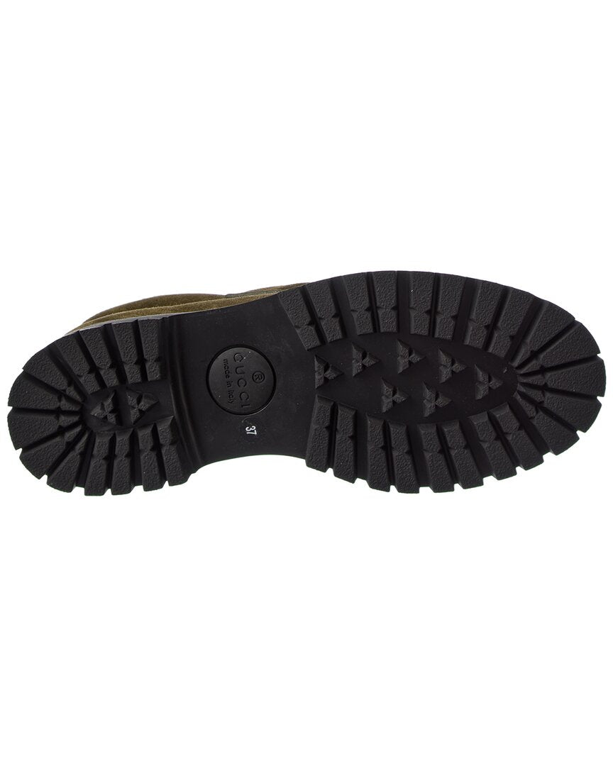 Gucci Gucci Horsebit Suede Bootie
