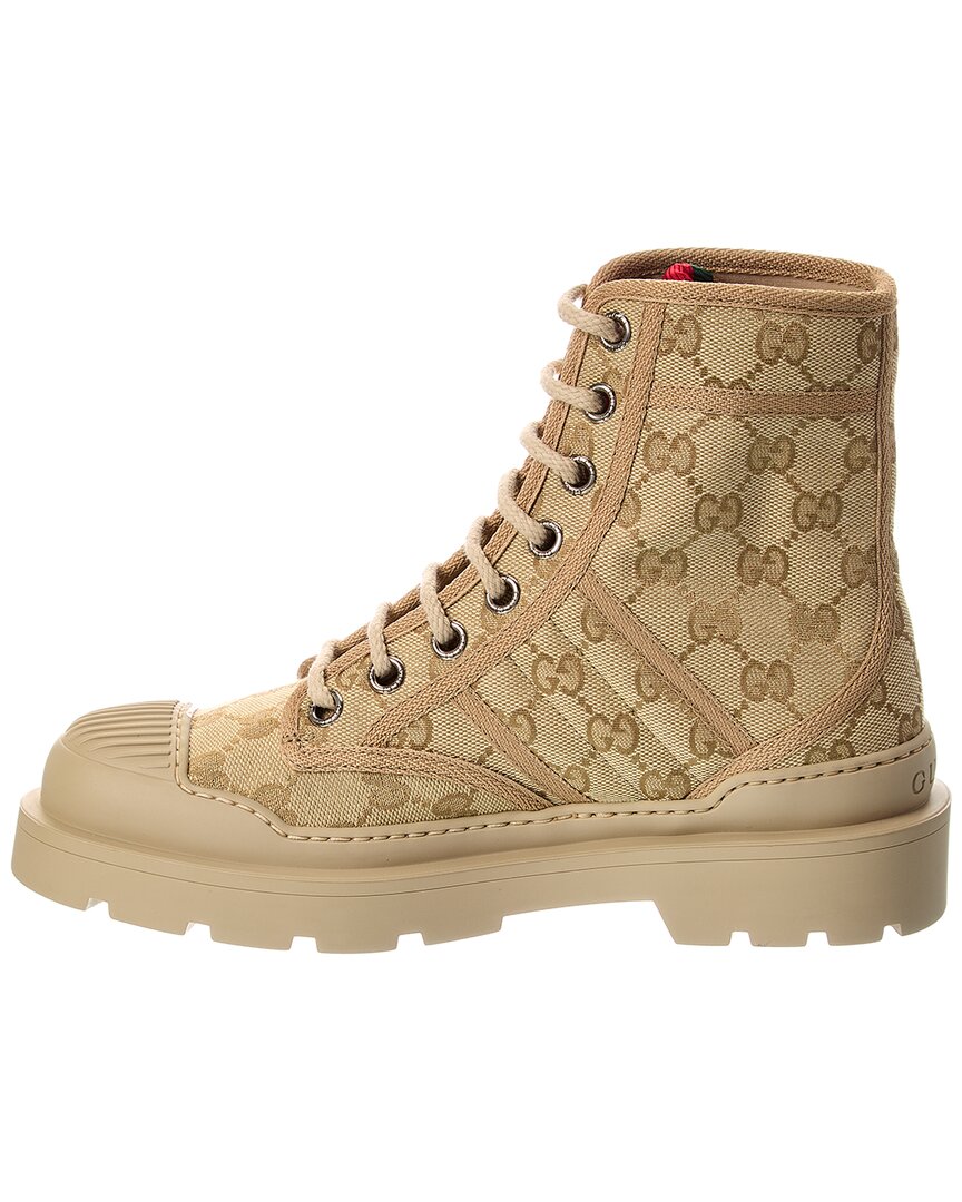 GUCCIブーツ Gucci Gg Web Canvas High-Top Sneaker – Bluefly