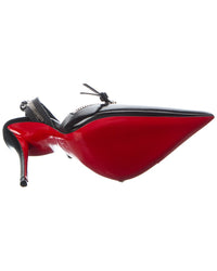 Christian Louboutin Slingyzip 100 Leather Slingback Pump
