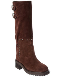 Jimmy Choo Brooklyn 90 Suede Long Boot