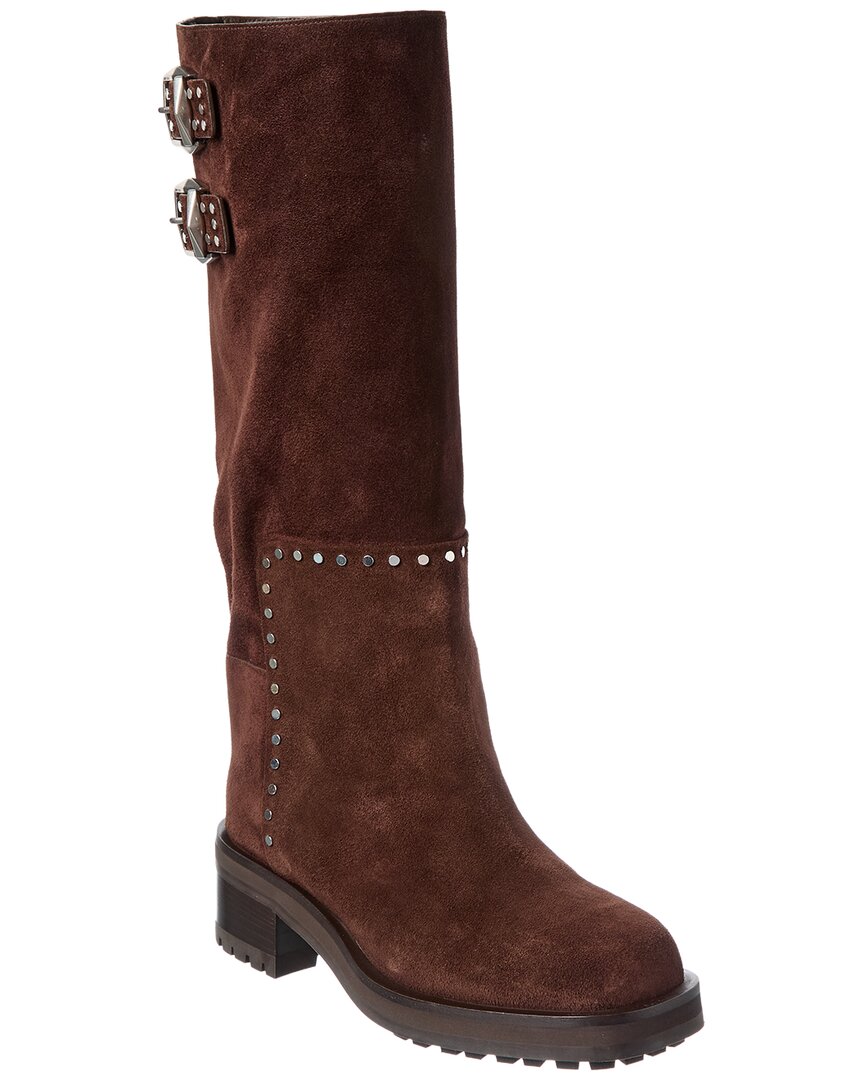 Jimmy Choo Brooklyn 90 Suede Long Boot