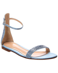 Gianvito Rossi Gianvito Rossi Rhinestone Satin Sandal