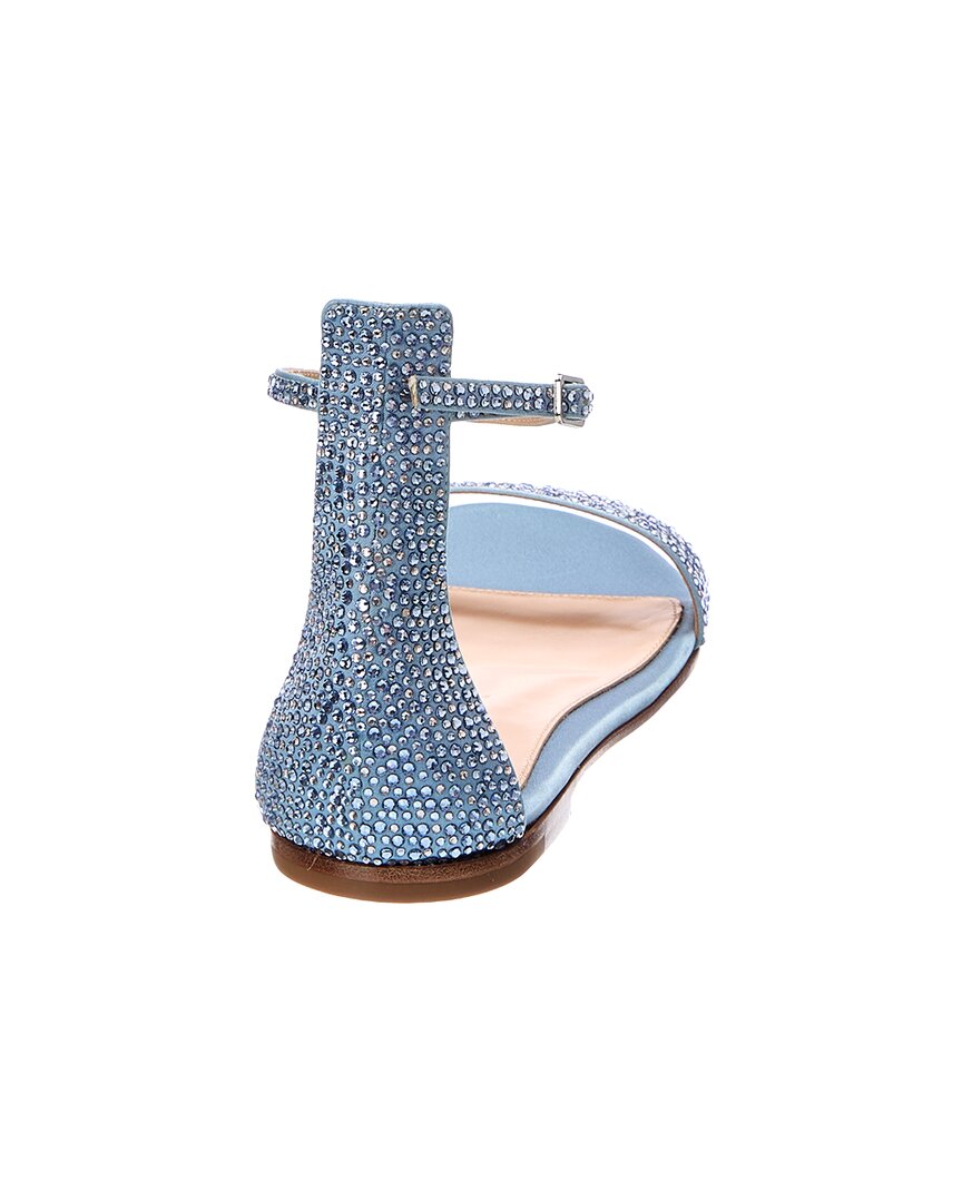 Gianvito Rossi Gianvito Rossi Rhinestone Satin Sandal