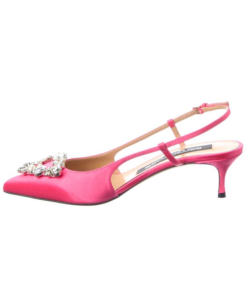 Sergio Rossi Godiva Satin Slingback Pump