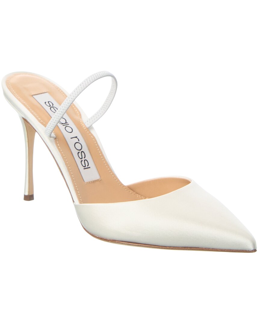 Sergio Rossi Godiva Bridal Satin Pump