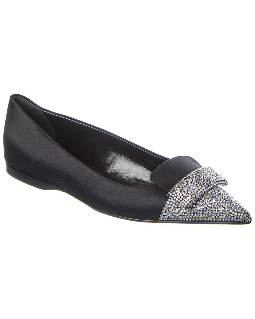 Sergio Rossi Sr1 Satin Flat