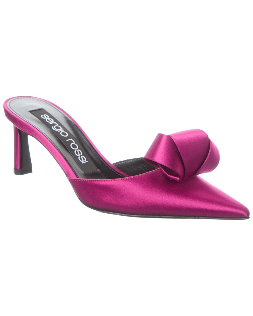 Sergio Rossi Bigoudi Satin Mule