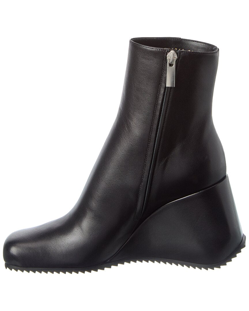 Sergio Rossi Leather Wedge Boot