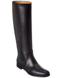 Sergio Rossi Sergio Rossi Chevallier Leather Knee-High Boot