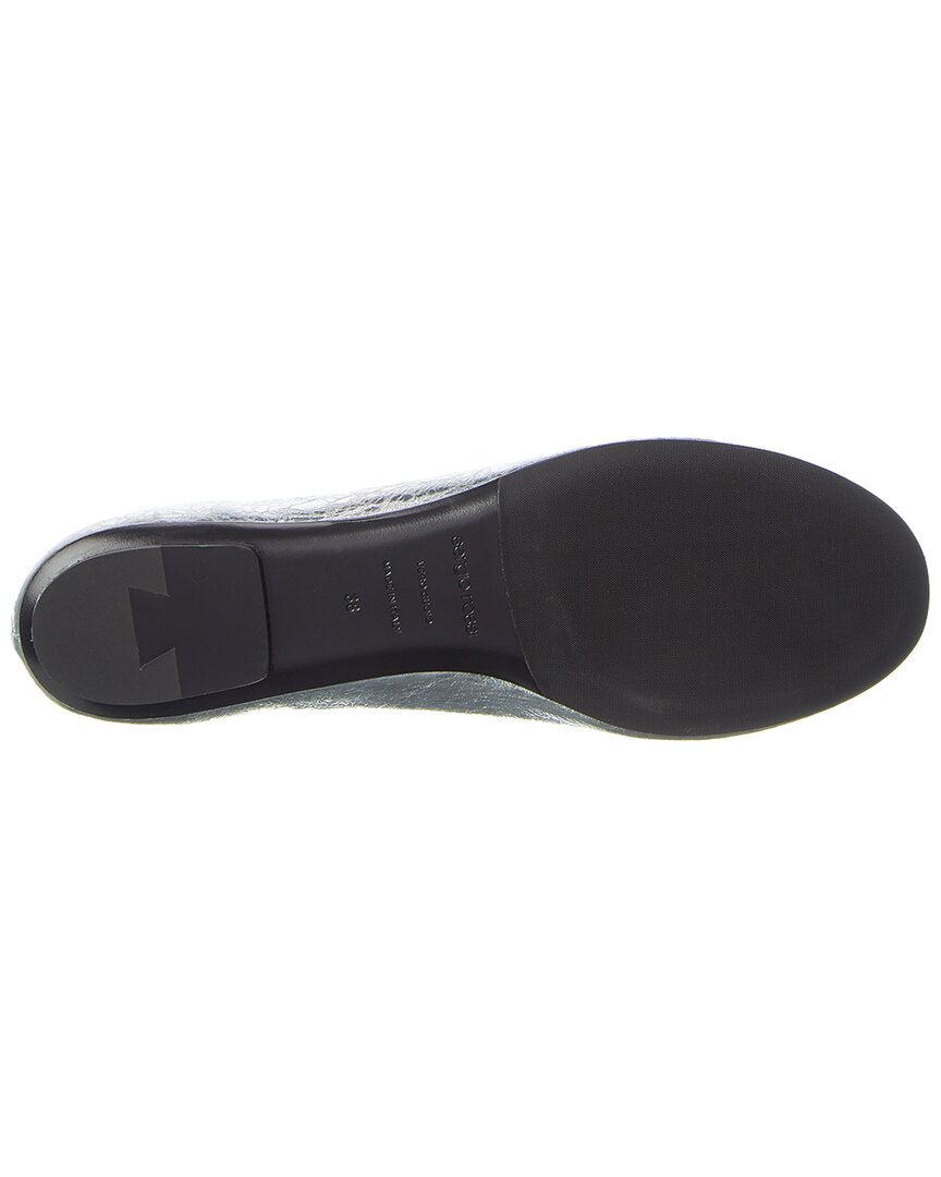 Sergio Rossi Arc Leather Flat – Bluefly