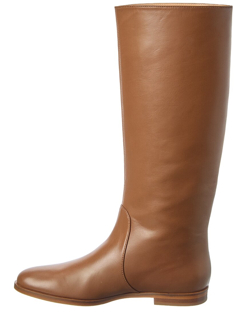 Sergio Rossi Chevallier Leather Knee-High Boot