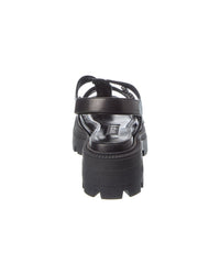 Sergio Rossi Twenty Buckle Leather Sandal