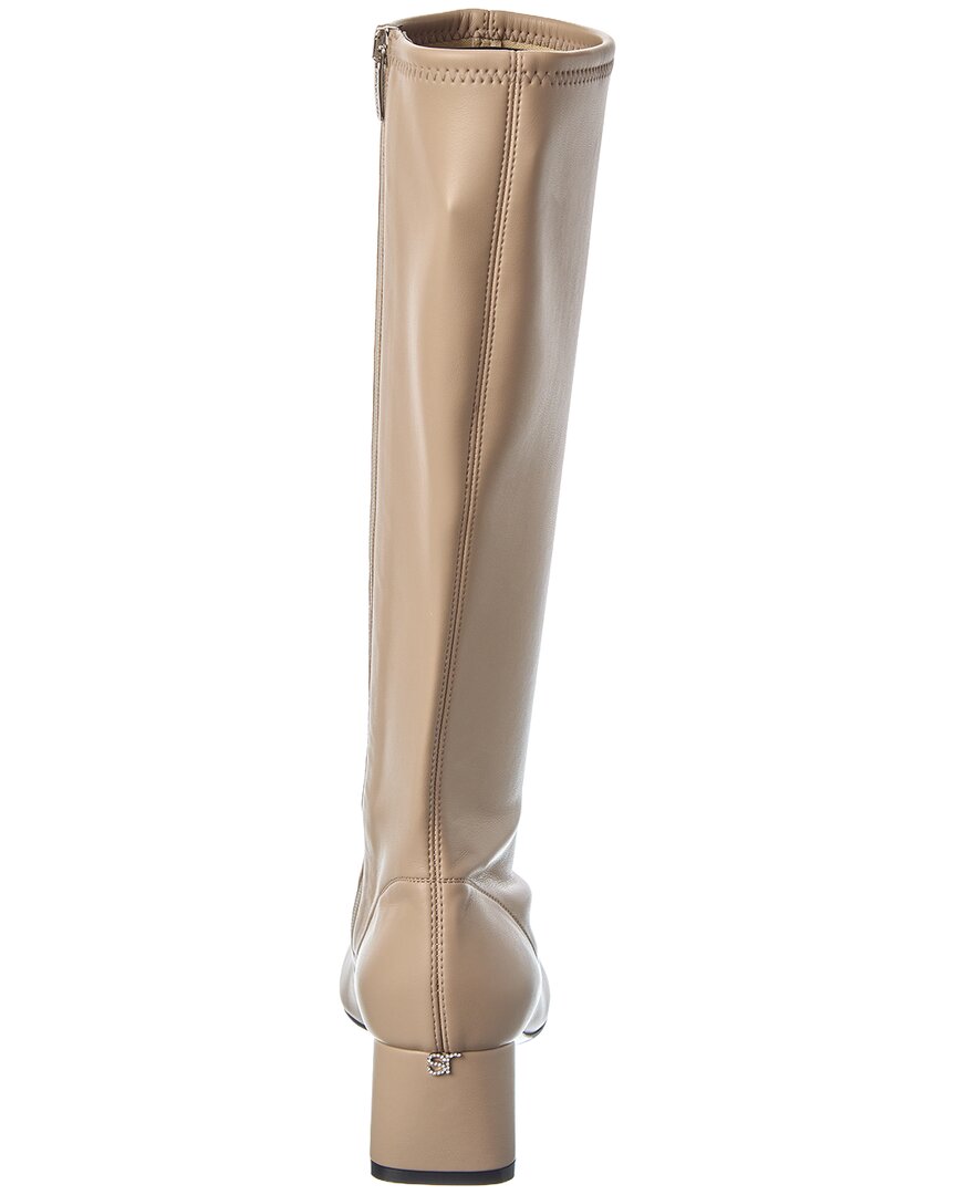Sergio Rossi Pilier Leather Knee-High Boot