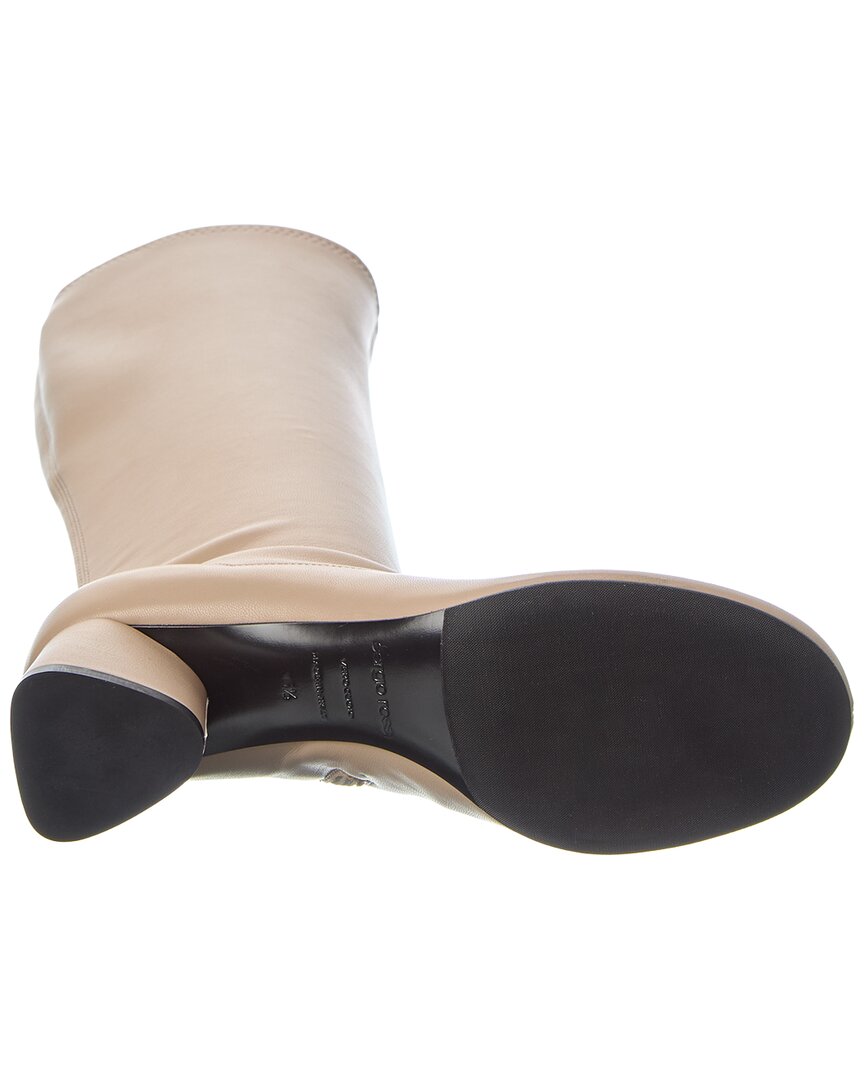 Sergio Rossi Pilier Leather Knee-High Boot