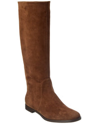 Sergio Rossi Chevallier Suede Knee-High Boot