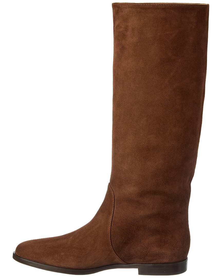 Sergio Rossi Chevallier Suede Knee-High Boot