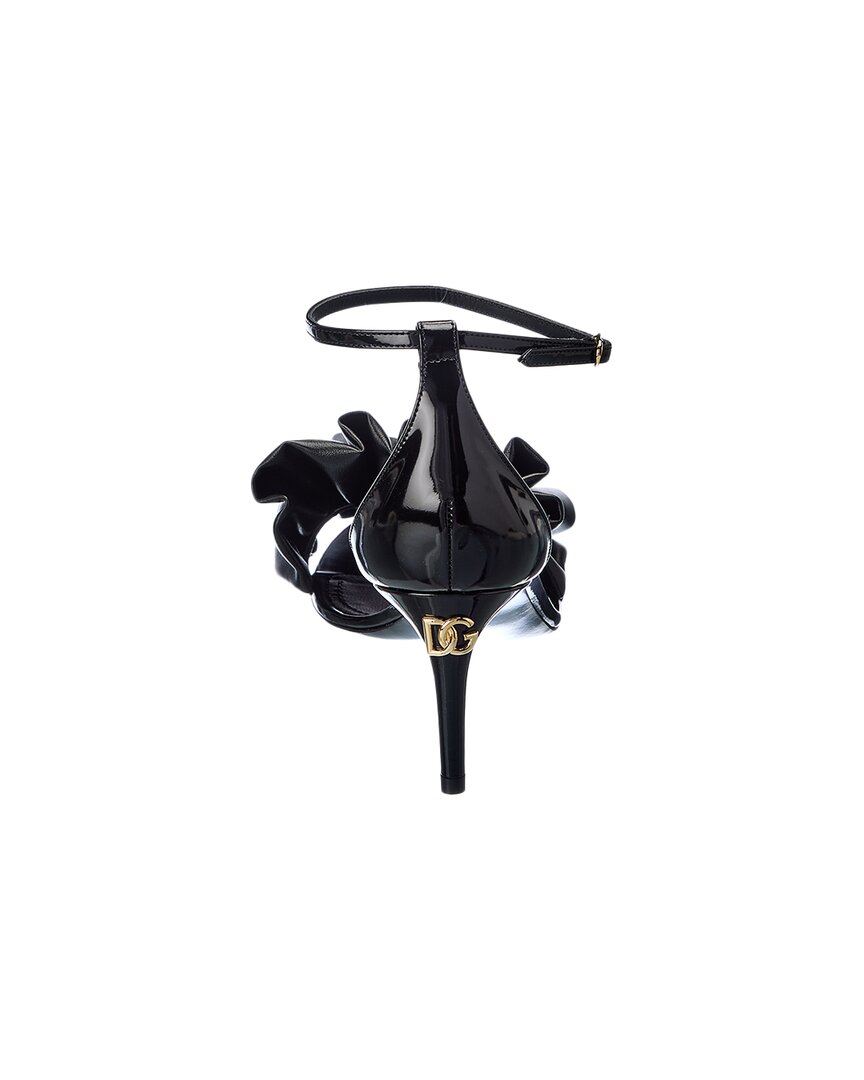 Dolce & Gabbana Ruched Leather Sandal