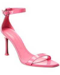 Amina Muaddi Kim Patent Sandal 36 Pink