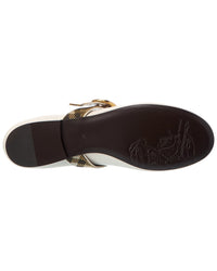 Burberry Burberry Check Robin Leather Ballerina Flat