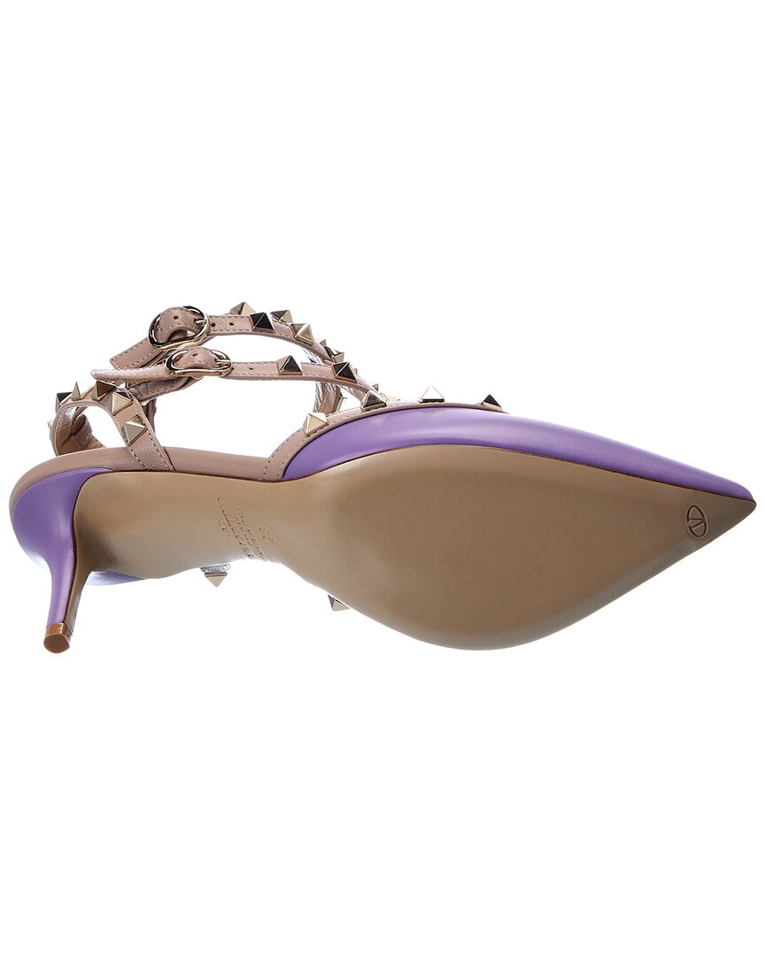 Valentino Rockstud Caged 65 Leather Ankle Strap Pump – Bluefly
