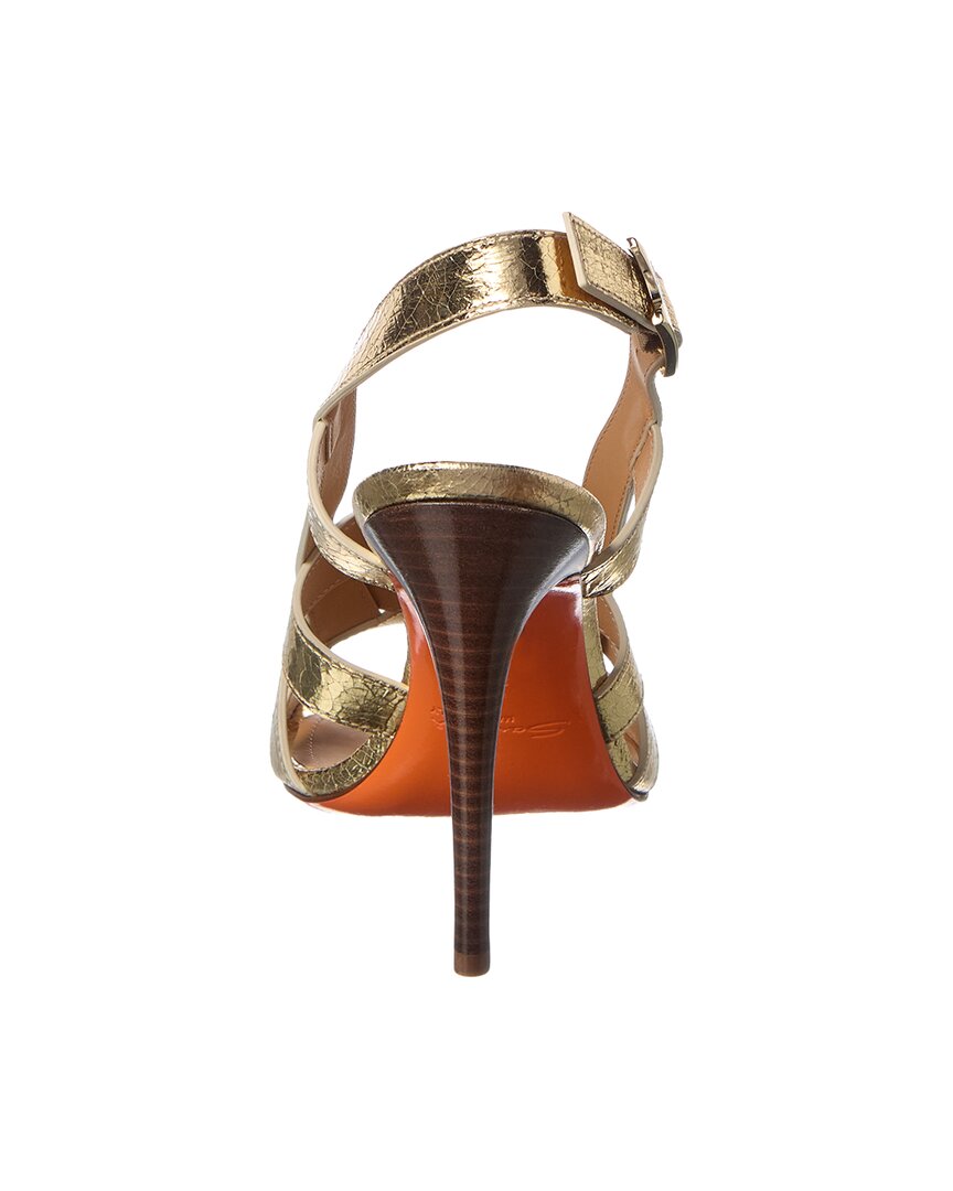 Santoni Leather Slingback Sandal