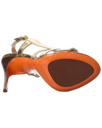 Santoni Leather Slingback Sandal