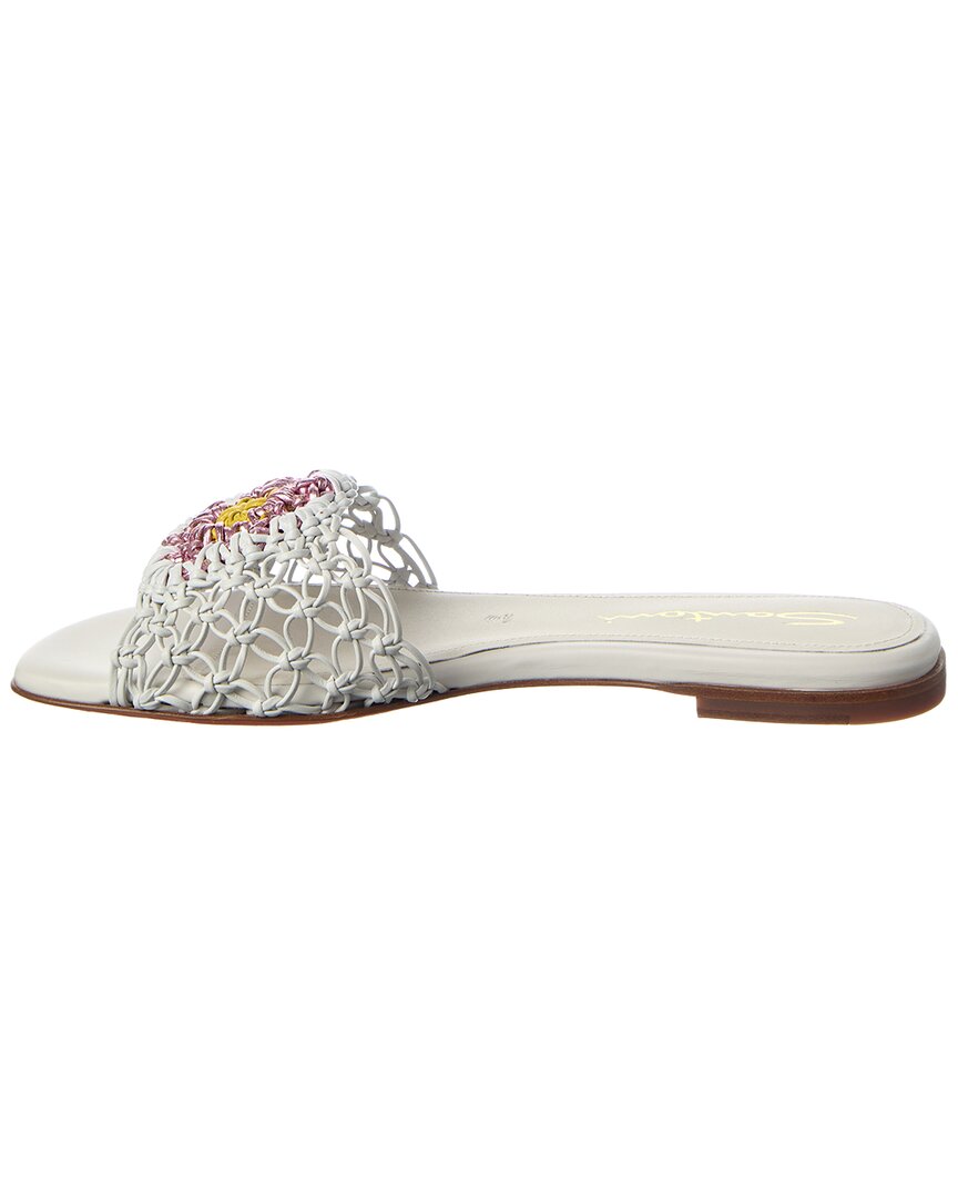 Santoni Leather Sandal