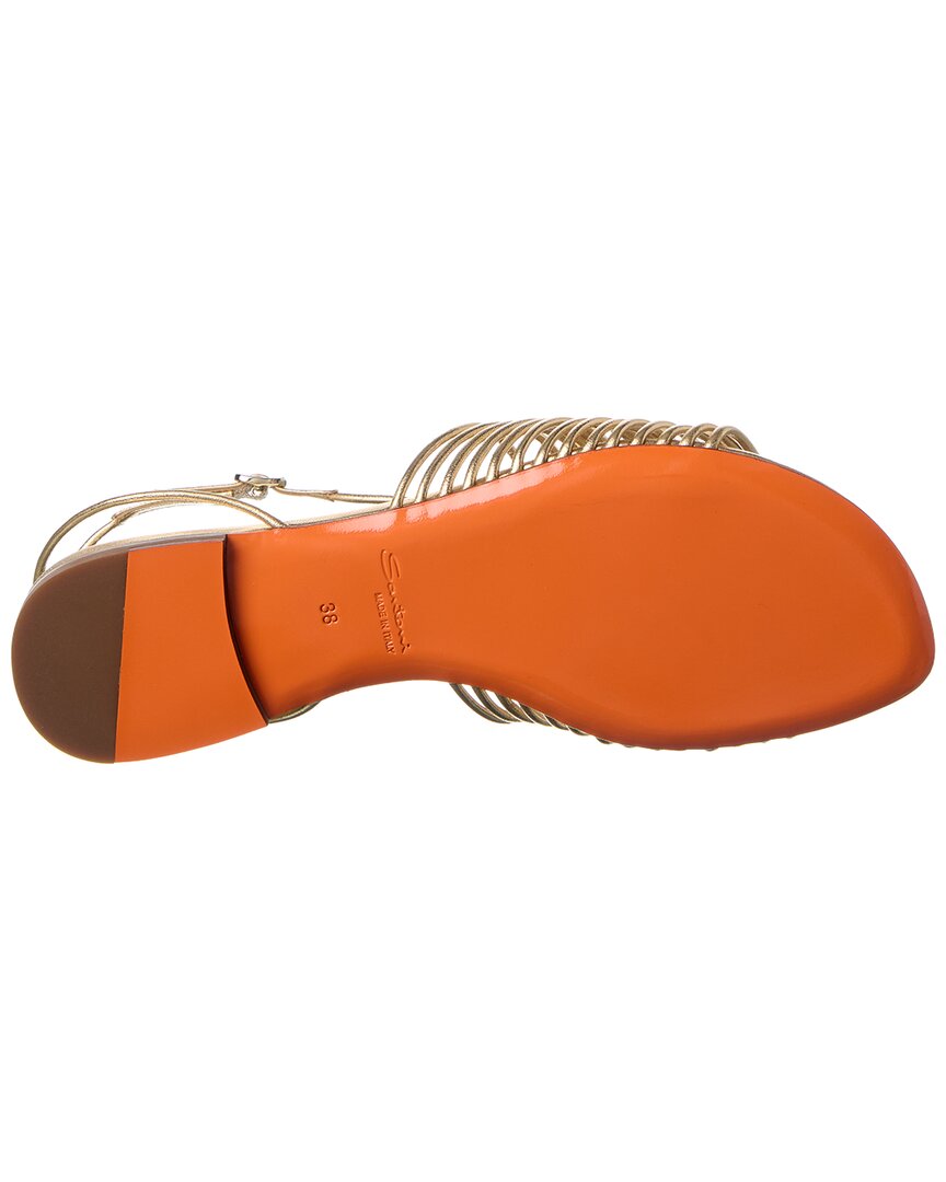 Santoni Leather Sandal