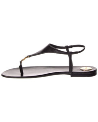 Saint Laurent Cassandre Leather Sandal
