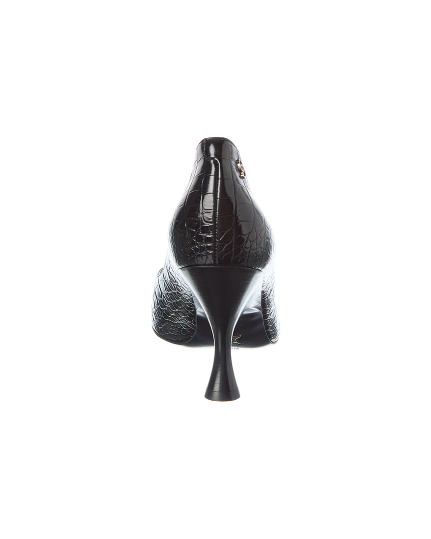 Dior Century Croc-Embossed Leather Pump