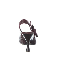 Dior J'adior Croc-Embossed Leather Slingback Pump